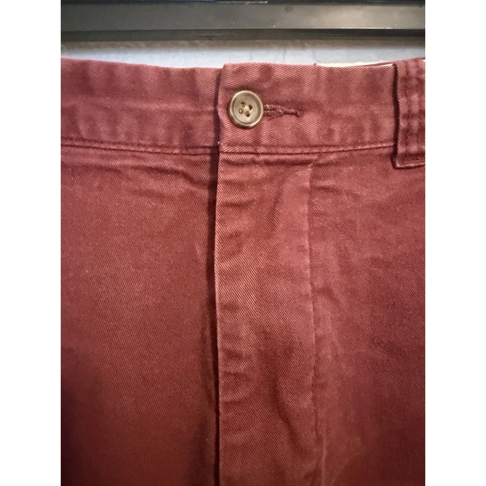 J.CREW Men's Mercantile Flex Shorts Maroon, Size 33, Excellent Condition